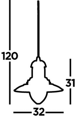 4301SS Fisherman Ceiling Pendant - Satin Silver RRP £89.00