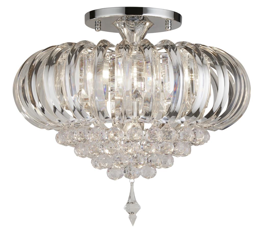 50005CC Sigma 5Lt Flush Ceiling Light - Chrome & Acrylic RRP £299.00