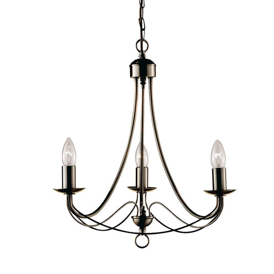 Searchlight 6343-3AB Maypole 3 Light Ceiling Pendant - Antique Brass RRP £99