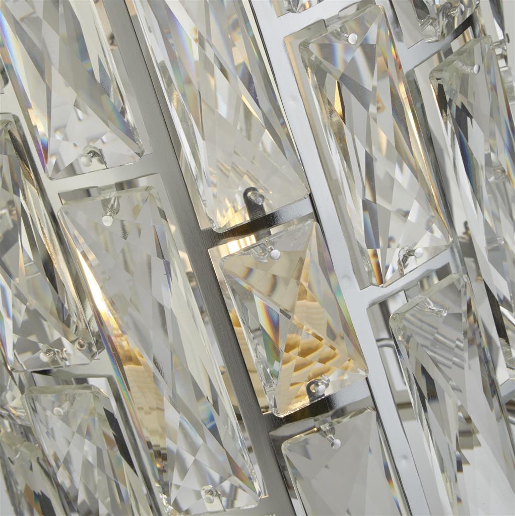 Searchlight 6584CC Bijou 1 Light Chrome Table Lamp Crystal Glass RRP £165.00