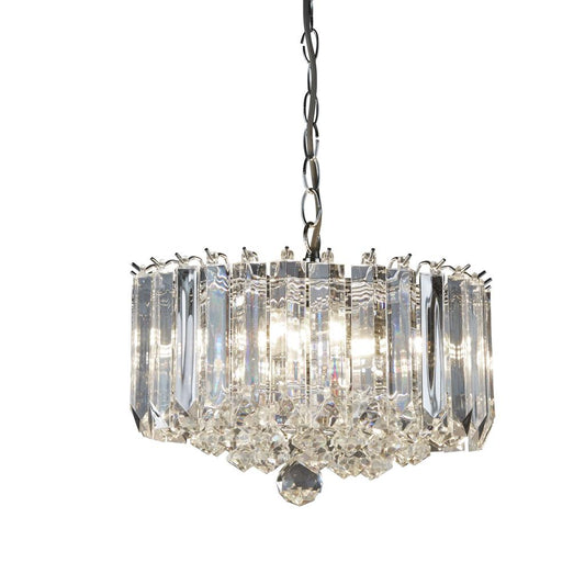 6715CC Sigma 4Lt Ceiling Pendant - Chrome & Acrylic RRP £139.00