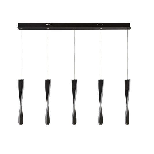86755BK Paddle LED 5 Light Bar Pendant Black RRP £219.00