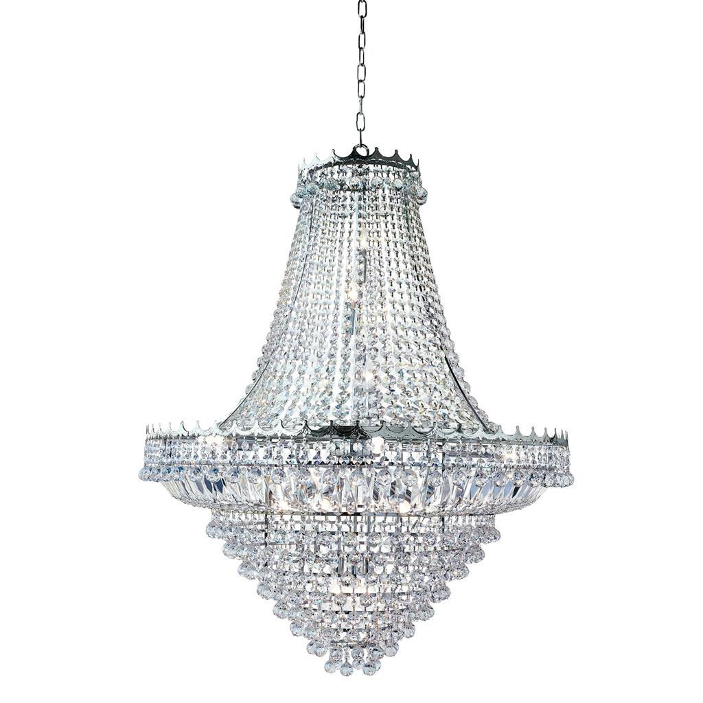 Searchlight 9112-102CC Versailles 19Lt Chandelier - Chrome Frame & Crystal RRP £4,199.00