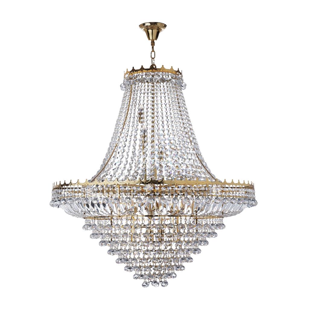 Searchlight 9112-102GO Versailles 19Lt Chandelier - Gold Frame & Crystal RRP £4,199.00