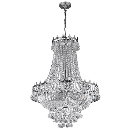 Searchlight 9112-52CC Versailles 9Lt Chandelier - Chrome Frame & Crystal RRP £749.00