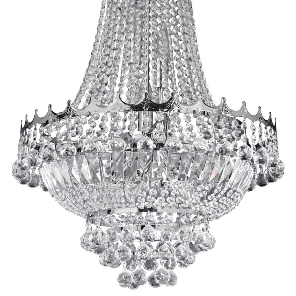 Searchlight 9112-52CC Versailles 9Lt Chandelier - Chrome Frame & Crystal RRP £749.00