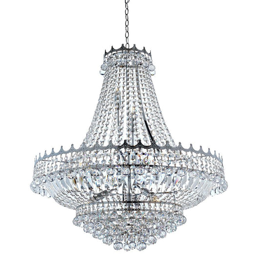 Searchlight 9112-82CC Versailles - 13 Light Clear Crystal Chandelier - Chrome Frame & Crystal RRP £1,449.00