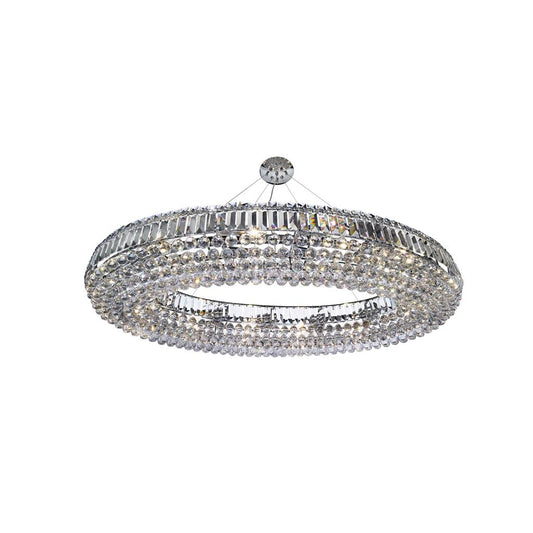 Searchlight 9190CC Vesuvius 24Lt Pendant - Chrome, Clear Coffin and Ball Drops RRP £5450.00