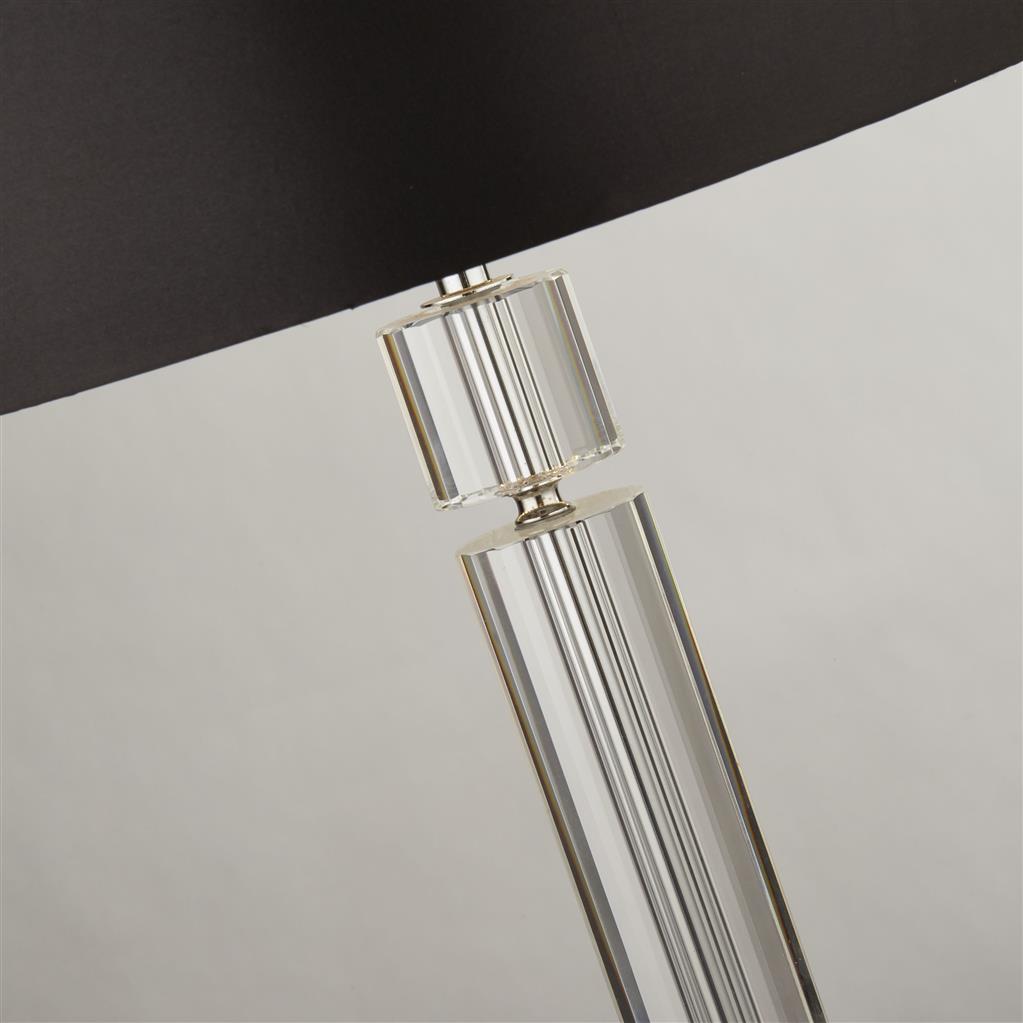 Searchlight 9387CC  Chrome & Black/Silver Shade Table Lamp RRP £164.00