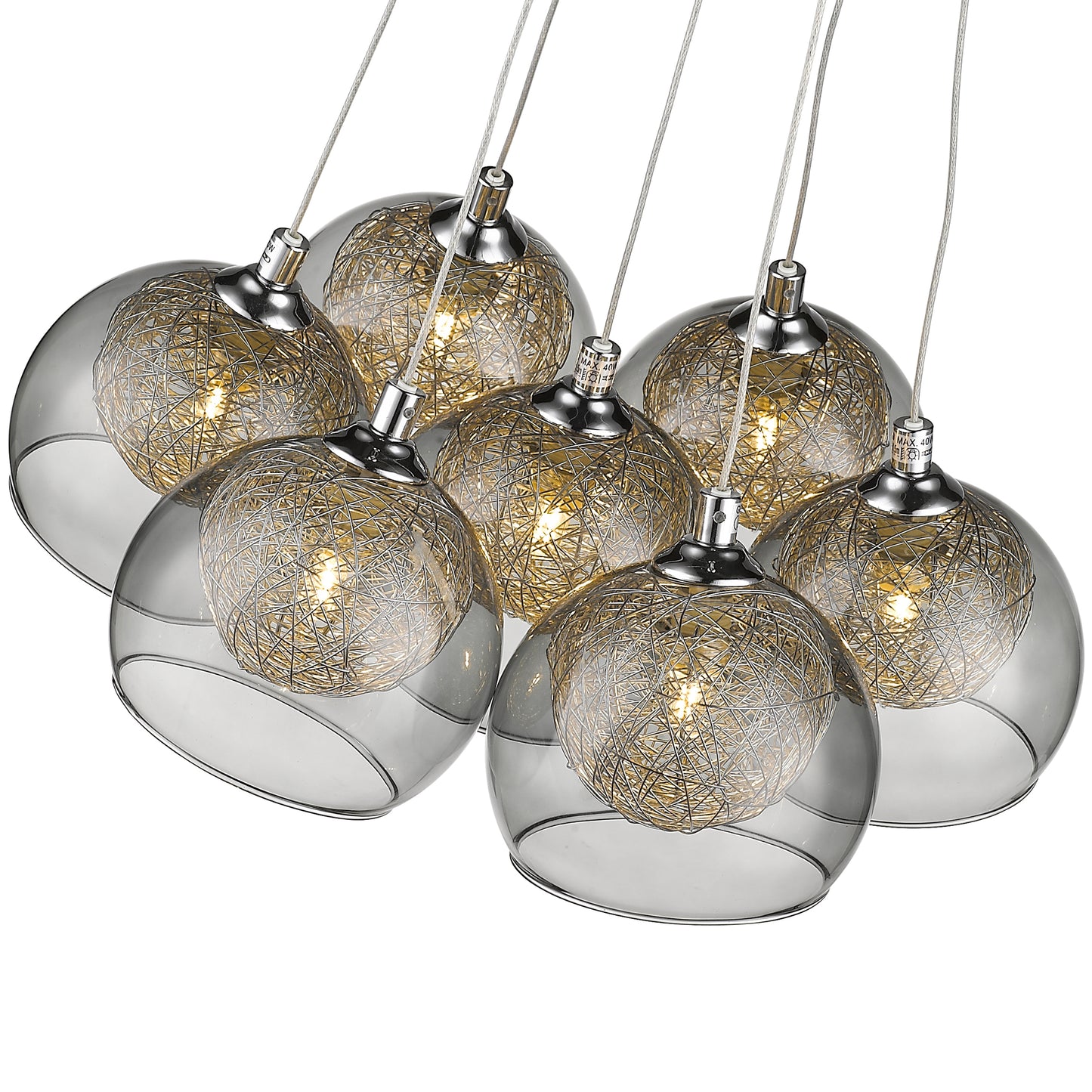 SL0407EA Ealing 7 Light Pendant