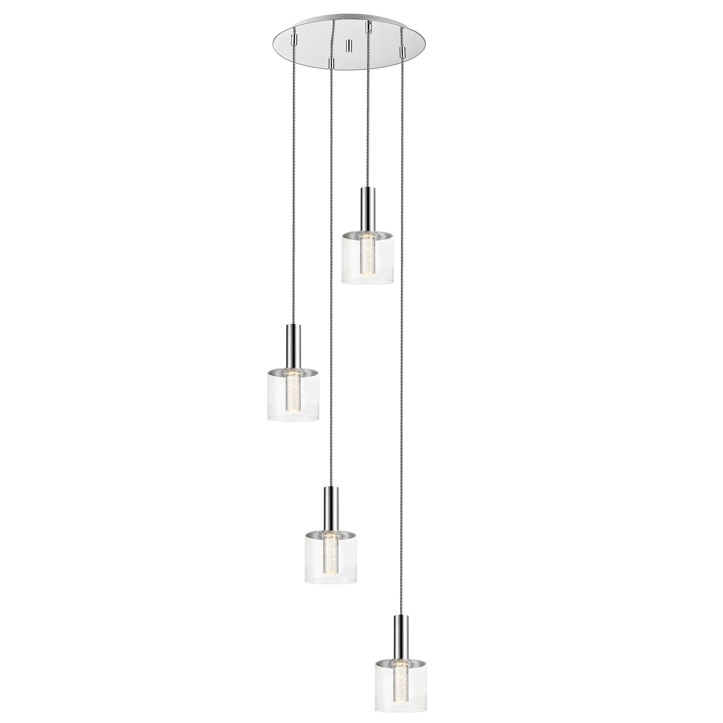 SL0124DU Duarte 4 Light LED Pendant