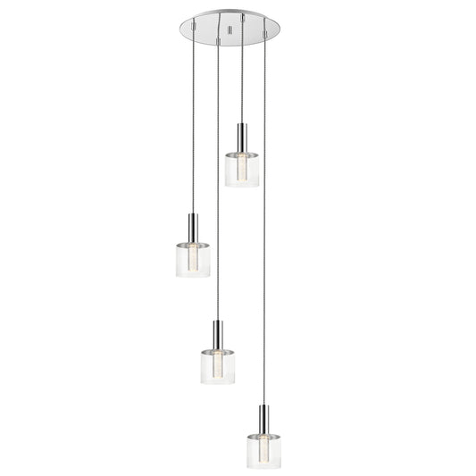 SL0124DU Duarte 4 Light LED Pendant