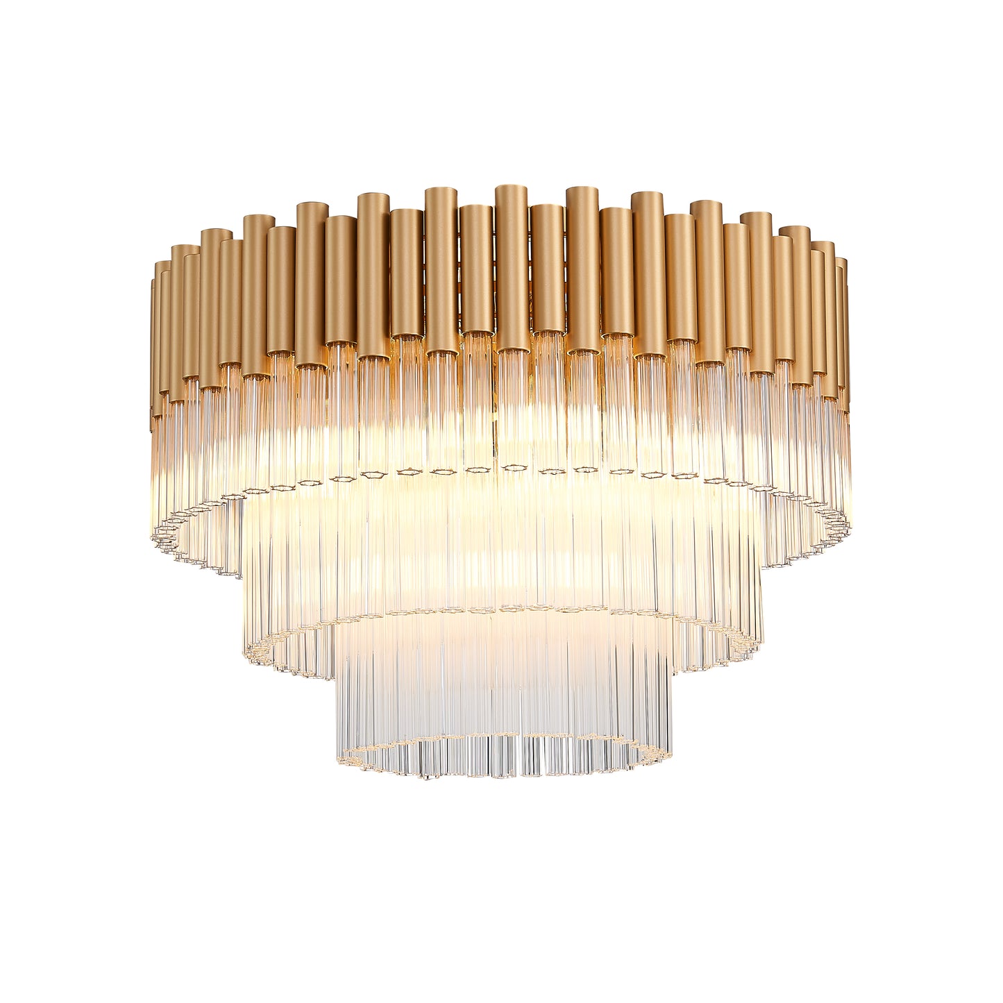 SL050HA Harlow Gold Semi Flush Ceiling Light
