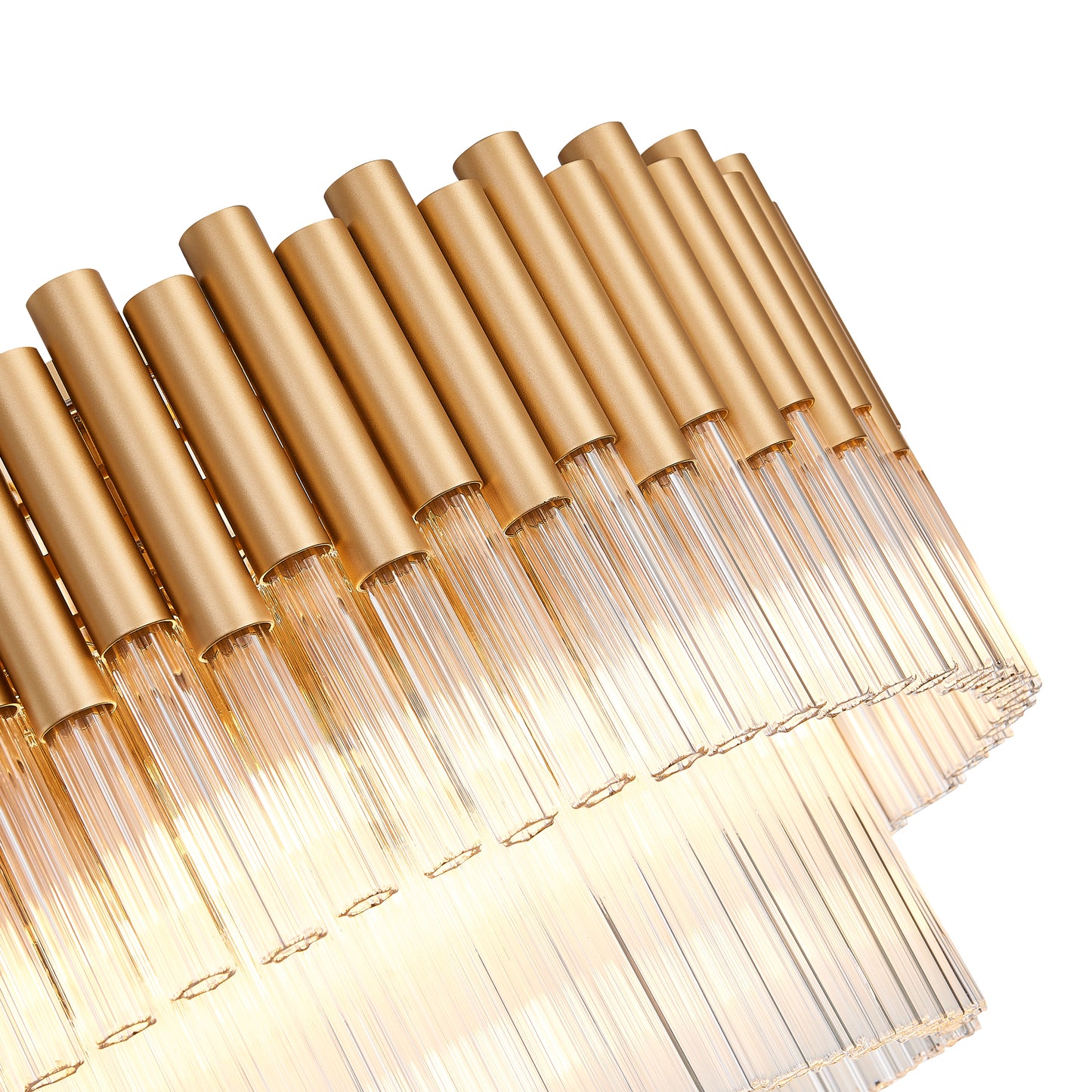 SL050HA Harlow Gold Semi Flush Ceiling Light