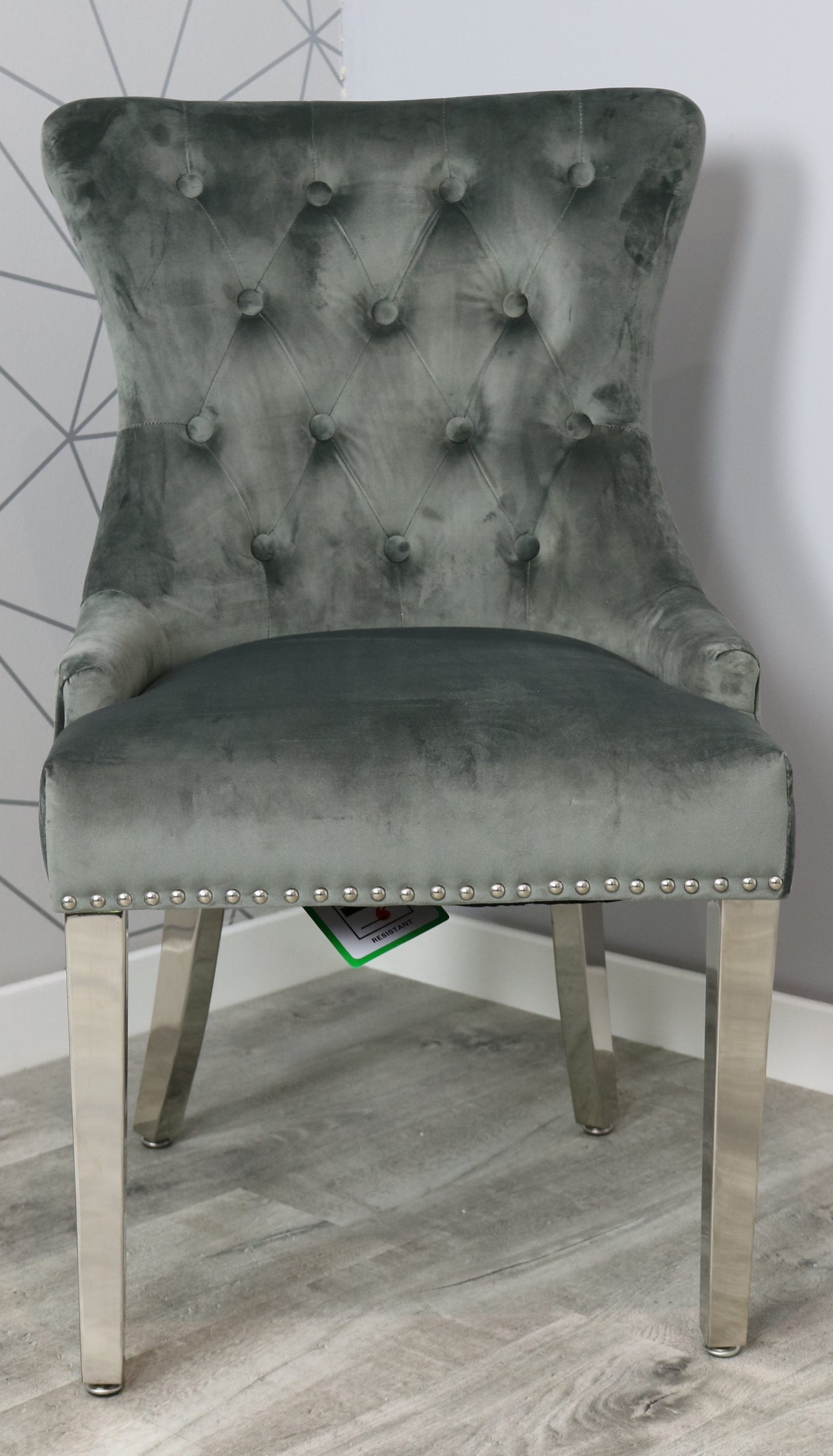 Set of 2 Panda Round Knocker Dining Chairs
