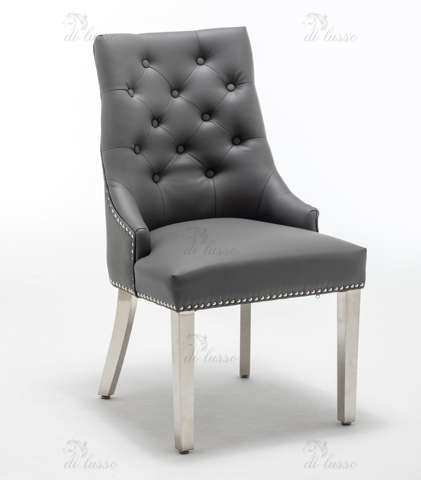 Kensington PU Grey Dining Chair