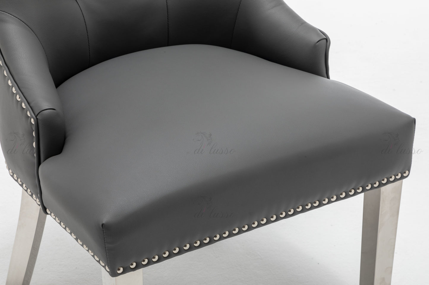 Kensington PU Grey Dining Chair