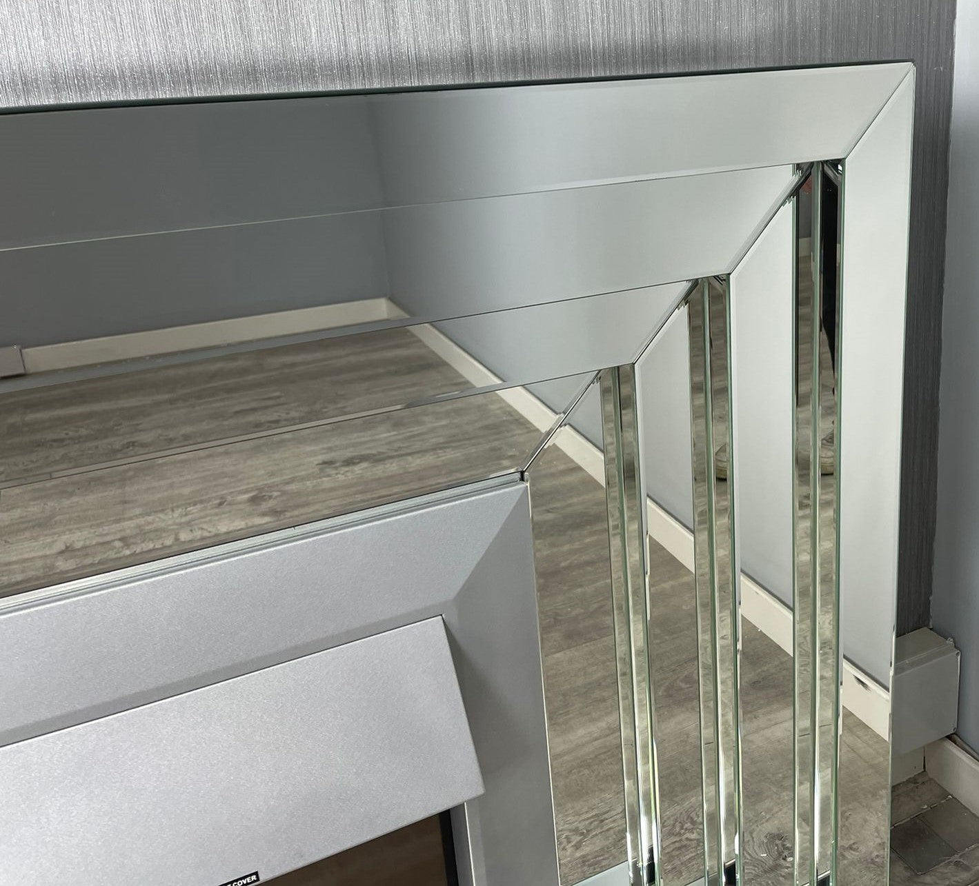Mirrored Levels Fireplace