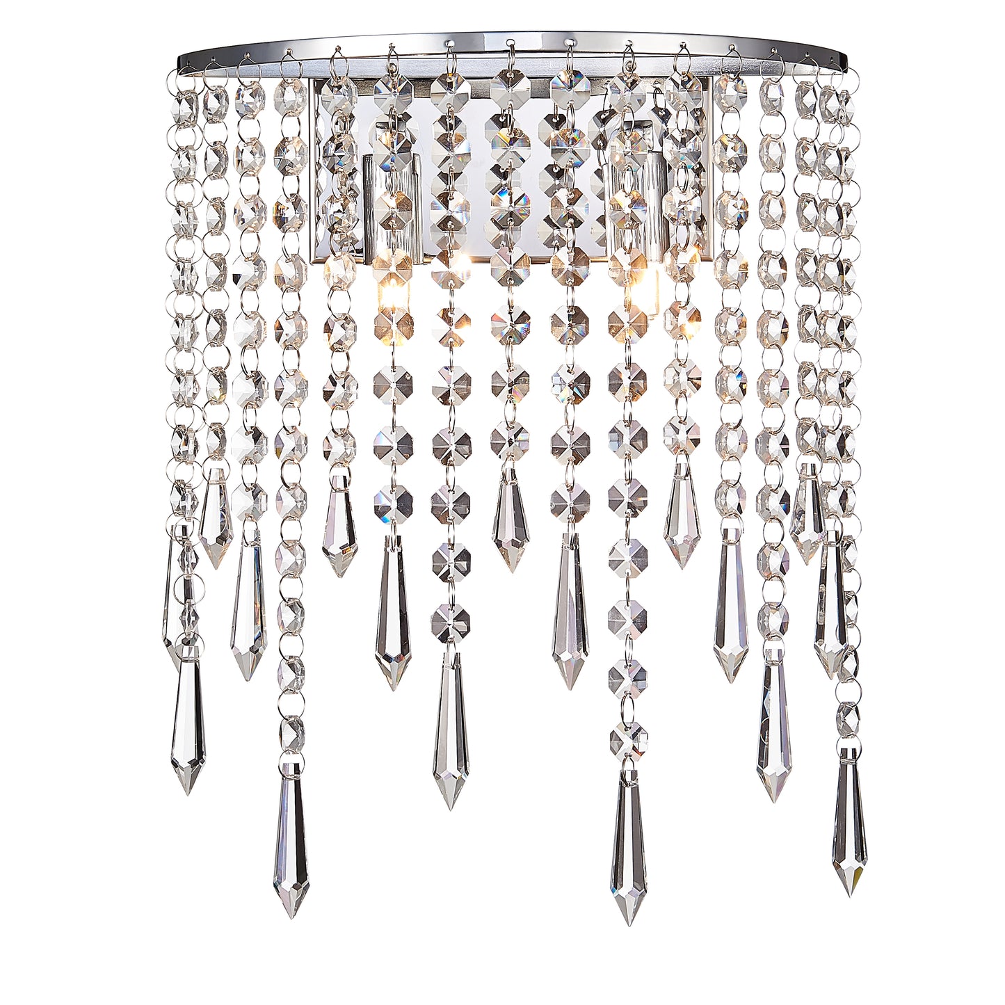 SL025CL Clayton Crystal Wall Light